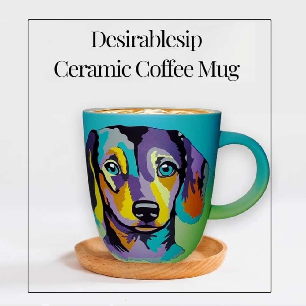 Dachshund Pop-Art Ceramic Coffee Mug